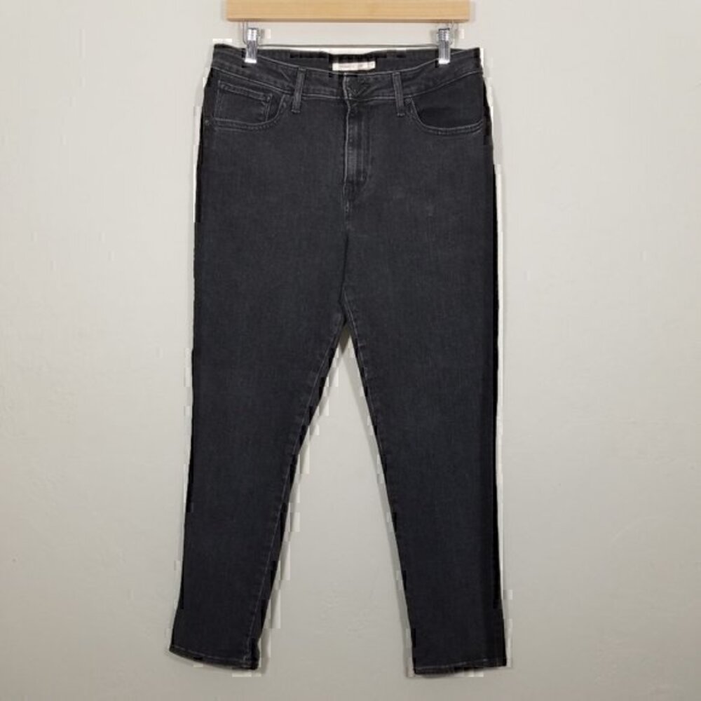 Levi's 721 High Rise Skinny Stretch Jeans Black Tab Size 31